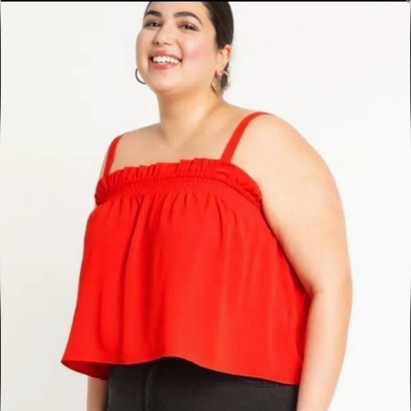 NWT Eloquii Red Cami Top - Picture 1 of 5